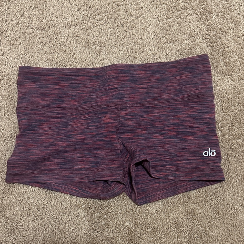 ALO Yoga Women's Maroon Athletic Shorts
